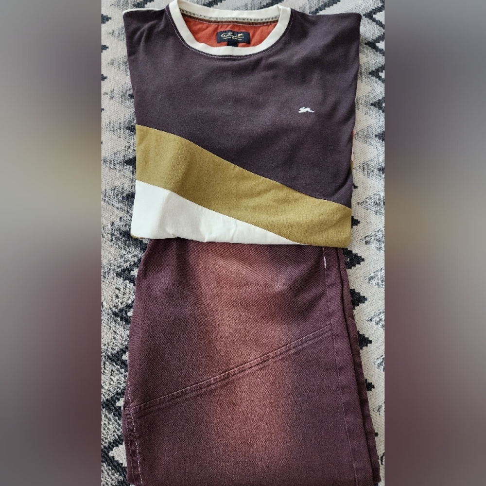 Stylish Colorblock A. Tiziano Short Set